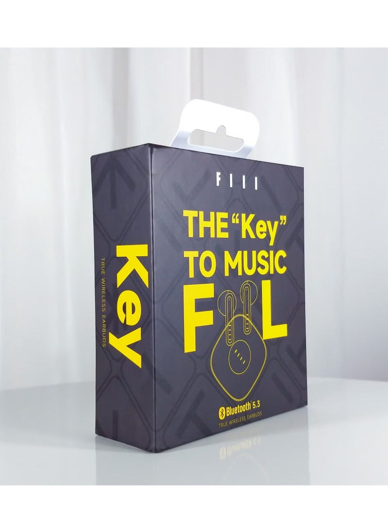FIIL CC KEY TWS Wireless Bluetooth 5.2 Dual Earphones – Noise Canceling, High-Quality Sound, Touch Control, Comfortable Fit, Compact Design