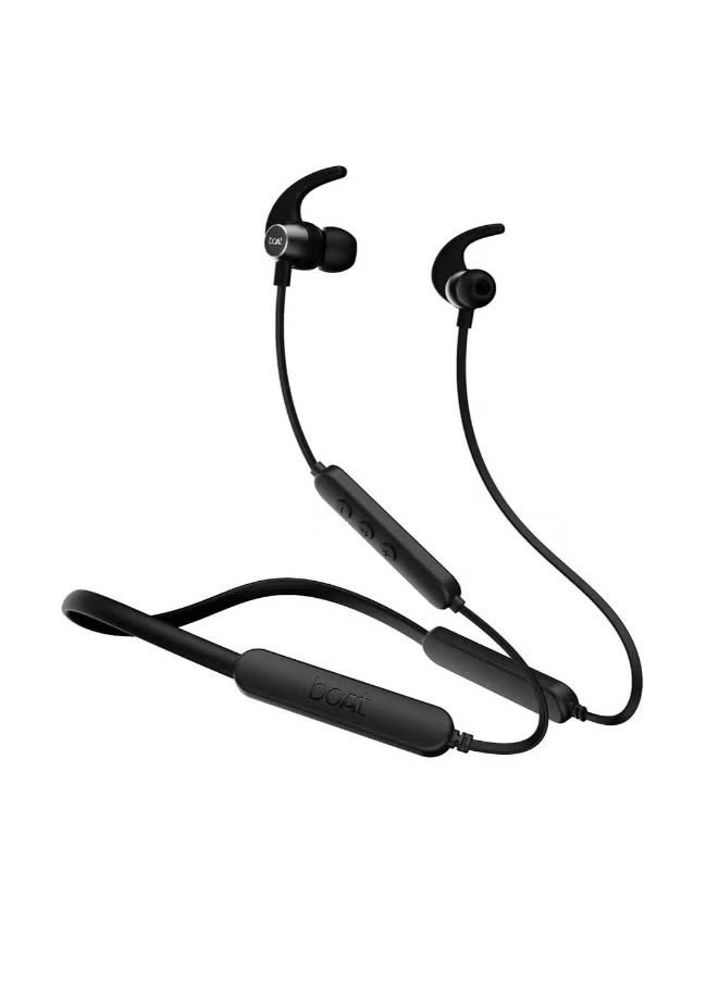 Rockerz 255 Pro+ Bluetooth In-Ear Neckband with Up to 60 Hours Playback, ASAP Charge, IPX7, Dual Pairing, Bluetooth v5.2, Active Black