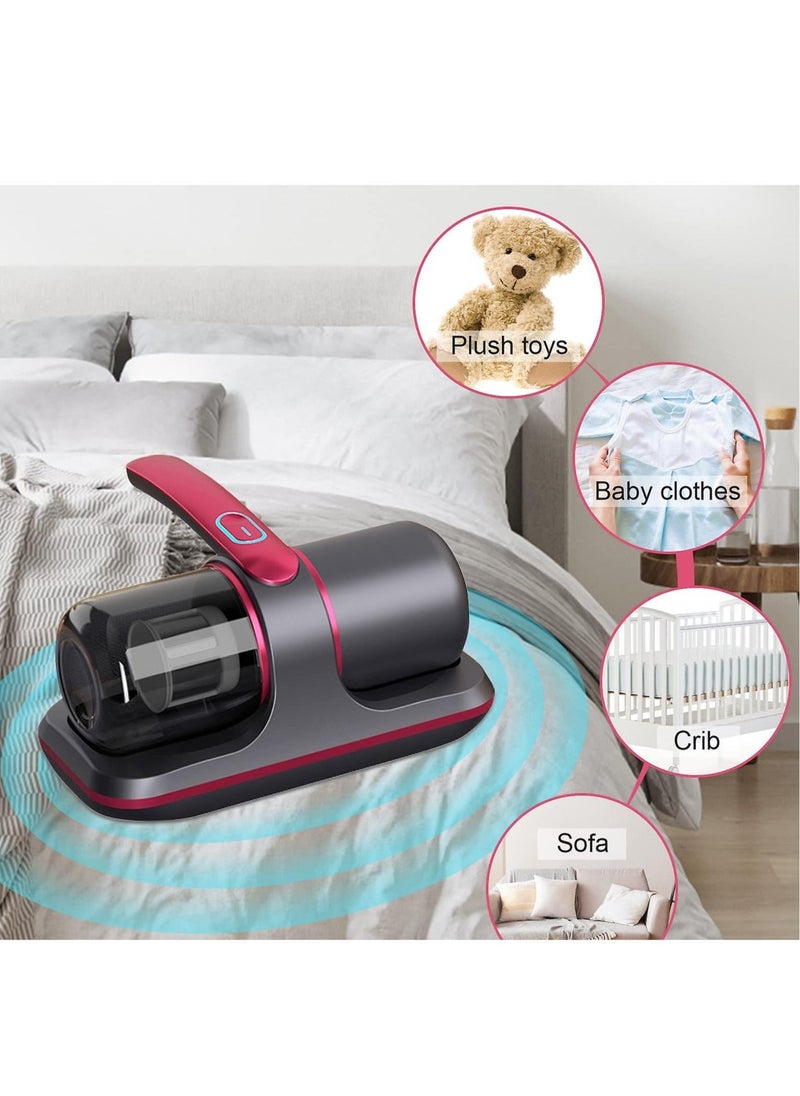 Bed Vacuum Cleaner Upgraded Cordless UV Vacuum Cleaner, Handheld deep Mattress Vacuum Cleaner, Effectively Cleans Bedding, Sofas, Carpets and Other Fabric Surfaces