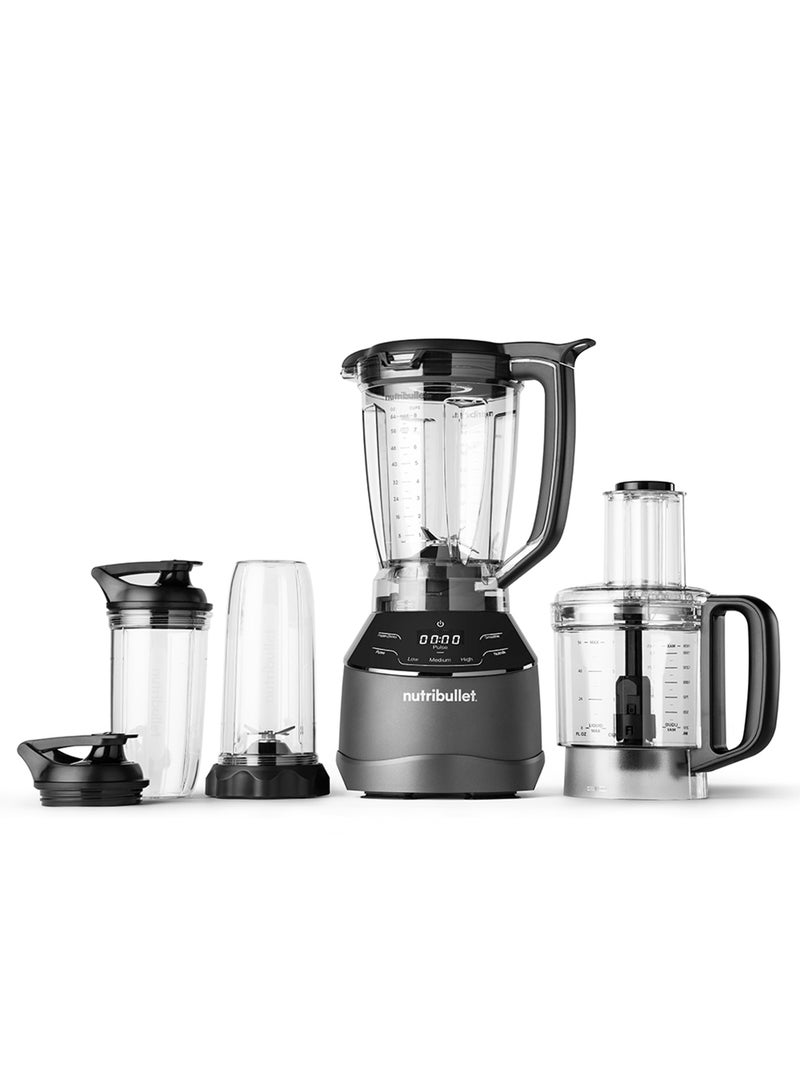 Triple System 1500W 3-in-1 High-Speed Blender, Multi-Functional, Personal Blender & Food Processor, 7-Cup Capacity, Intelligent Programs, BPA-Free, Dishwasher-Safe, NTS-1500, 1-Year Warranty 1.8 L 1500 W NBP-200 Black