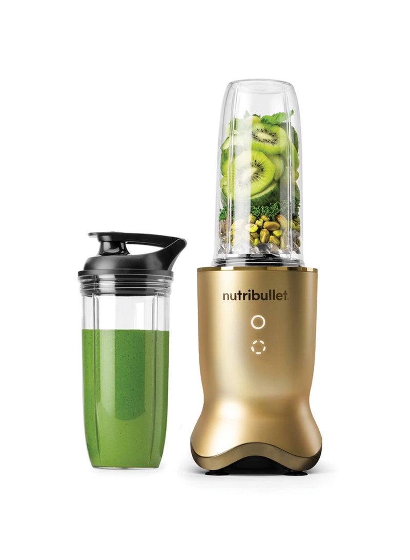 Ultra 1200W High-Speed Blender, Multi-Functional, Quiet Motor, Tritan™ Renew Cups, Rapid Extractor Blades, BPA-Free, Shatter-Resistant, Glow Interface, NBU-500G, 1-Year Warranty 900 ml 1200 W NB-500 Gold