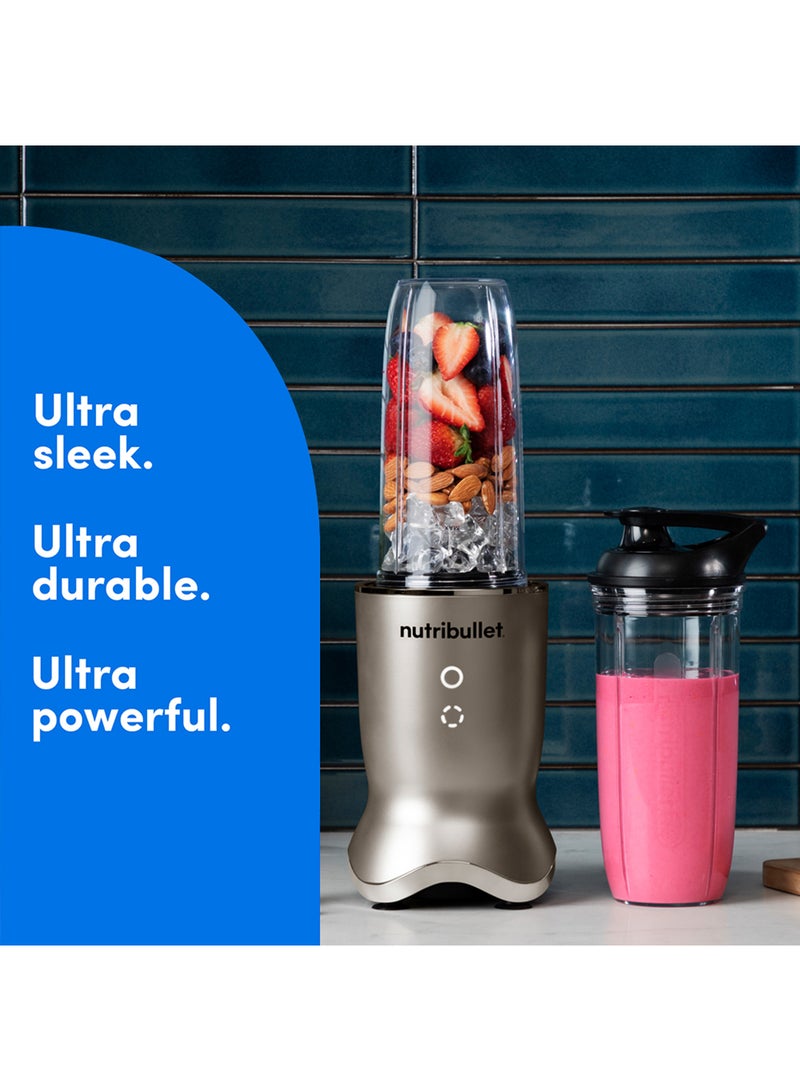 Ultra 1200W High-Speed Blender, Multi-Functional, Quiet Motor, Tritan™ Renew Cups, Rapid Extractor Blades, BPA-Free, Shatter-Resistant, Glow Interface, NBU-500SS, SS , 1-Year Warranty 900 ml 1200 W NB-500 Stainless Steel