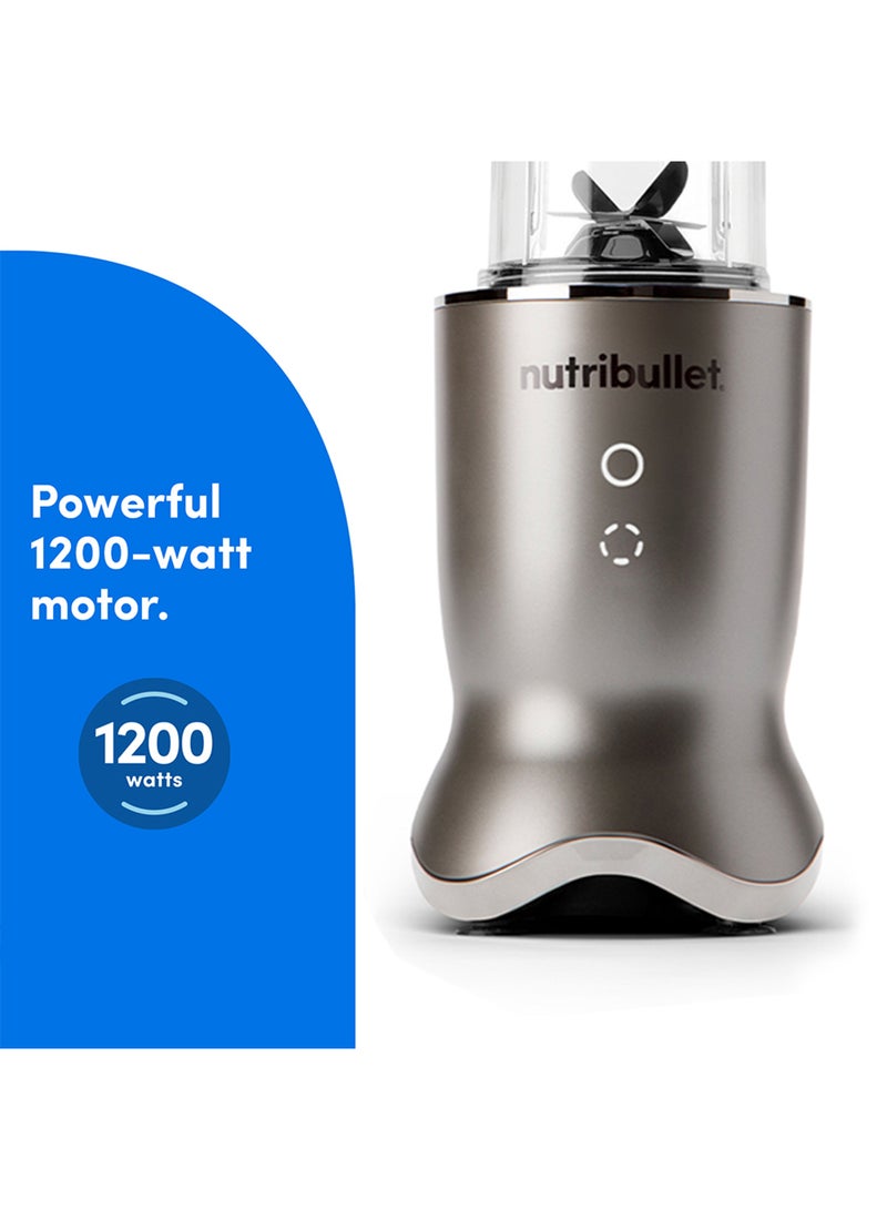 Ultra 1200W High-Speed Blender, Multi-Functional, Quiet Motor, Tritan™ Renew Cups, Rapid Extractor Blades, BPA-Free, Shatter-Resistant, Glow Interface, NBU-500SS, SS , 1-Year Warranty 900 ml 1200 W NB-500 Stainless Steel