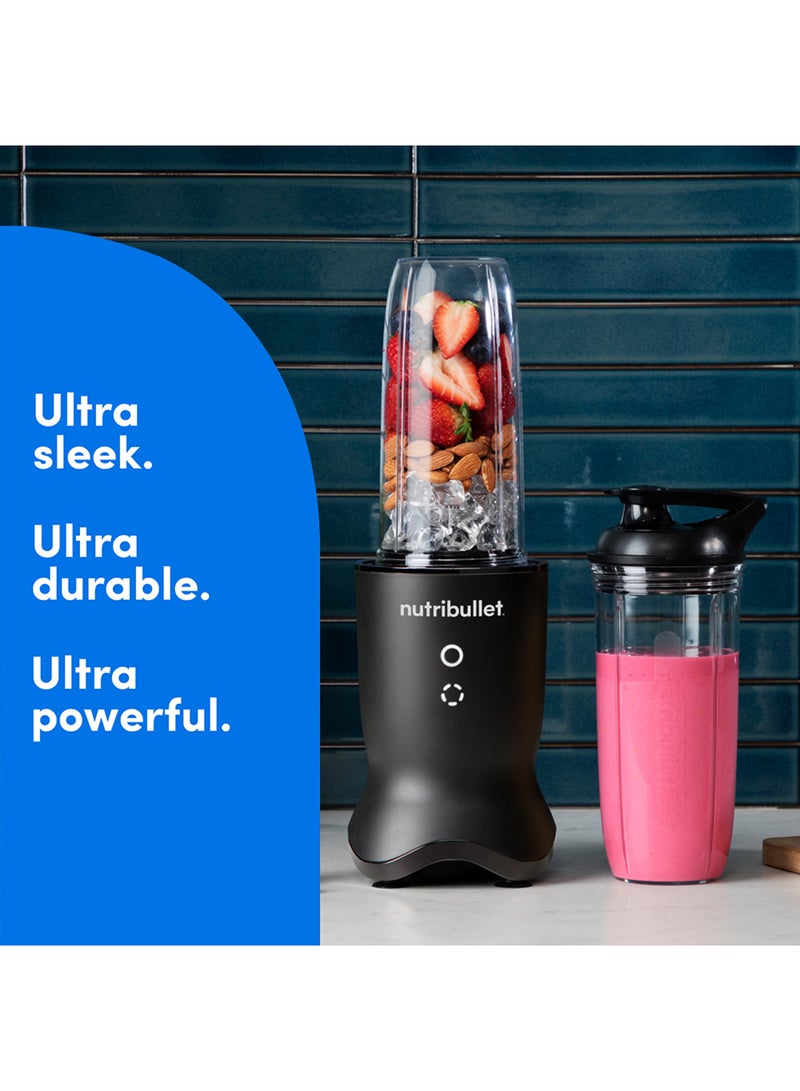 Ultra 1000W High-Speed Blender, Multi-Functional, Quiet Motor, Tritan™ Renew Cups, Rapid Extractor Blades, BPA-Free, Shatter-Resistant, Glow Interface, NBU-500AK, 1-Year Warranty 900 ml 1000 W NB-500 Black