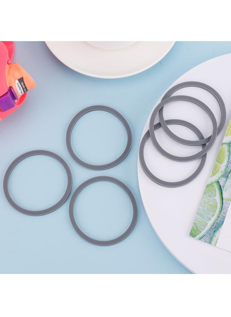 6 Pack Water Bottle Gasket Replacement for Owala FreeSip, Silicone Lid Seal O Ring Sealing Gaskets Replacement Parts Accessories Compatible with Owala Stainless Steel Cup (Grey)