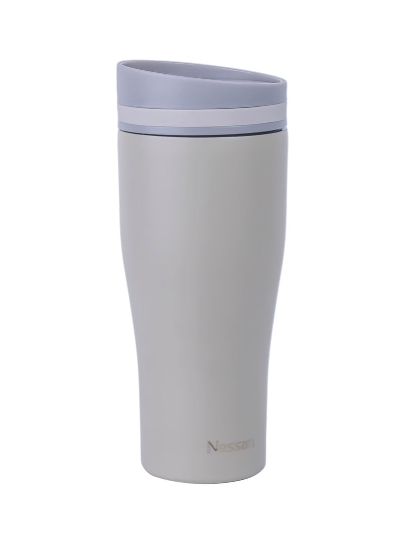 Insulated Stainless Steel Vacuum Mug, 360ml - Beige