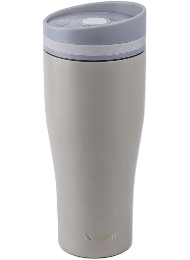 Insulated Stainless Steel Vacuum Mug, 360ml - Beige
