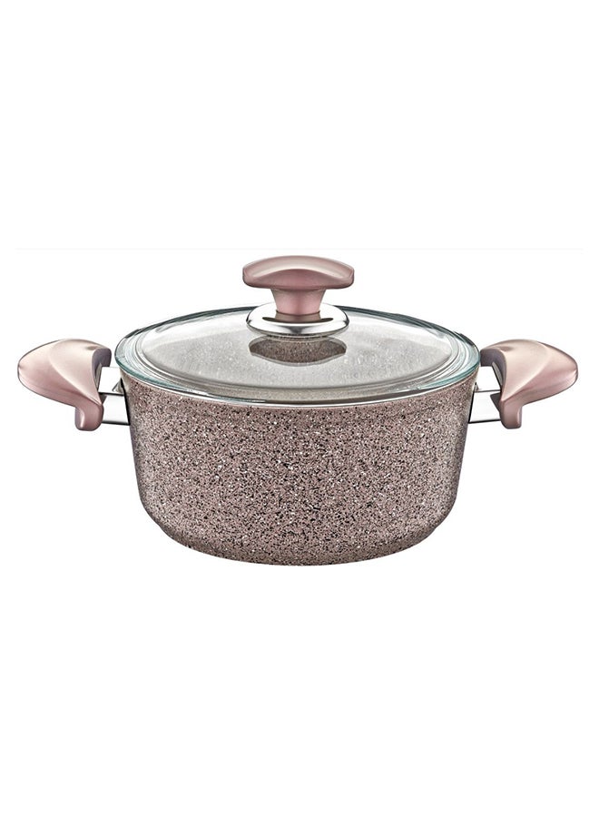 Non Stick Granitec Casserole Brown 20cm