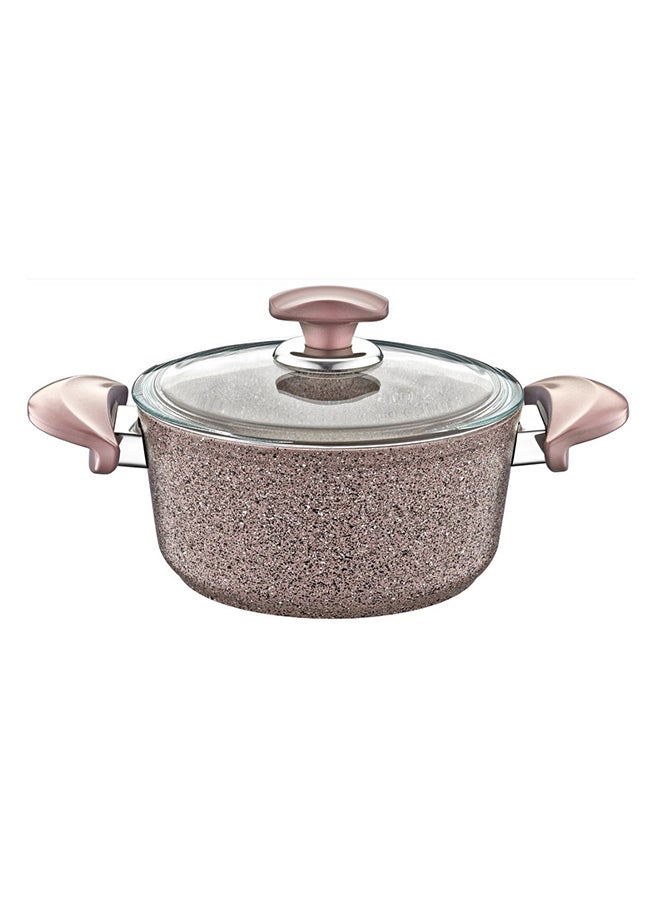 Non Stick Granitec Casserole Brown 24cm