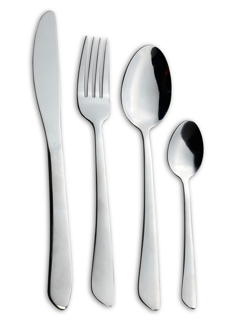 Cuisine Art Sasa 16 Piece Stainless Steel Cutlery Set, Silver