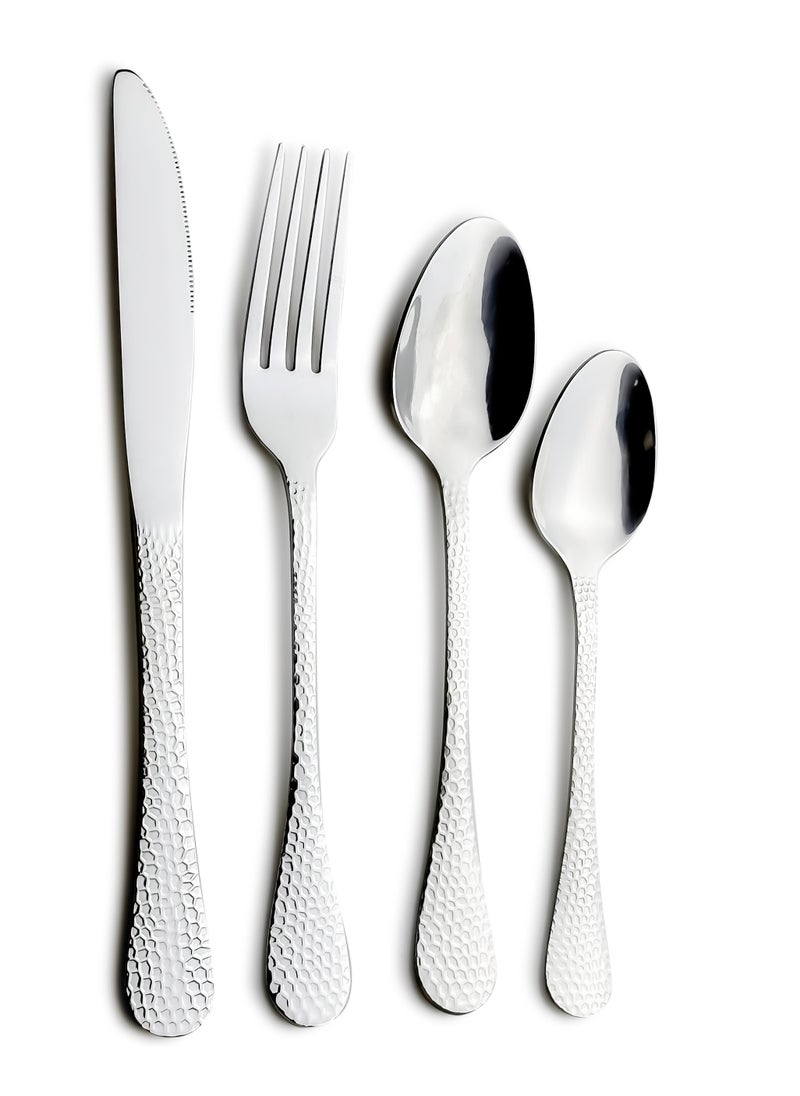 Cuisine Art Kyle 16 Piece Stainless Steel Cutlery Set, Silver