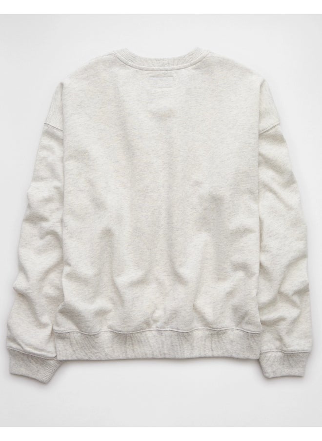AE Logo Graphic Relaxed Crew Neck Sweatshirt