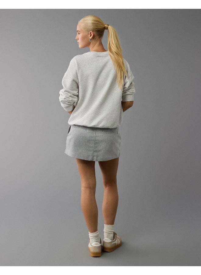 AE Logo Graphic Relaxed Crew Neck Sweatshirt