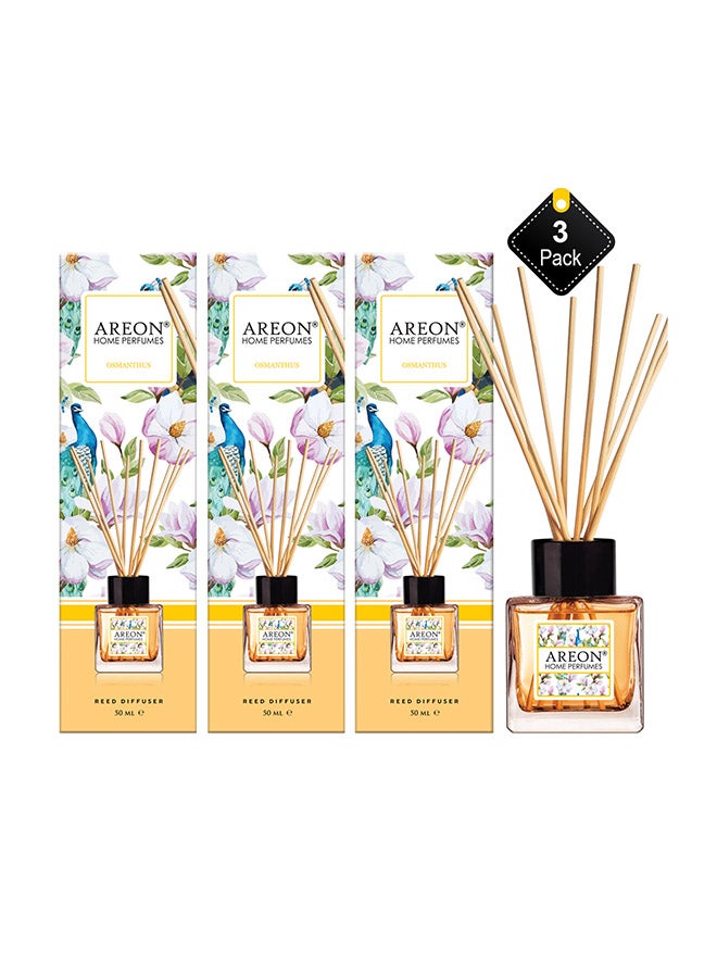 Pack Of 3 Home Perfumes Garden Osmanthus Yellow 50ml