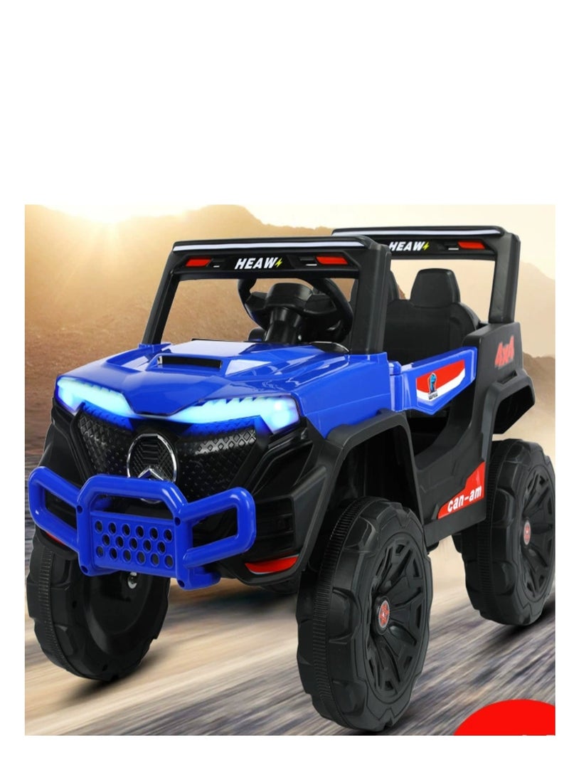 Kids Electric Vehicle Battery Powered Truck Car Toy Children's Electric Car with Remote Control Blue