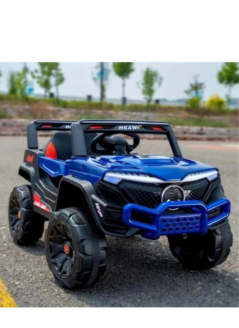 Kids Electric Vehicle Battery Powered Truck Car Toy Children's Electric Car with Remote Control Blue