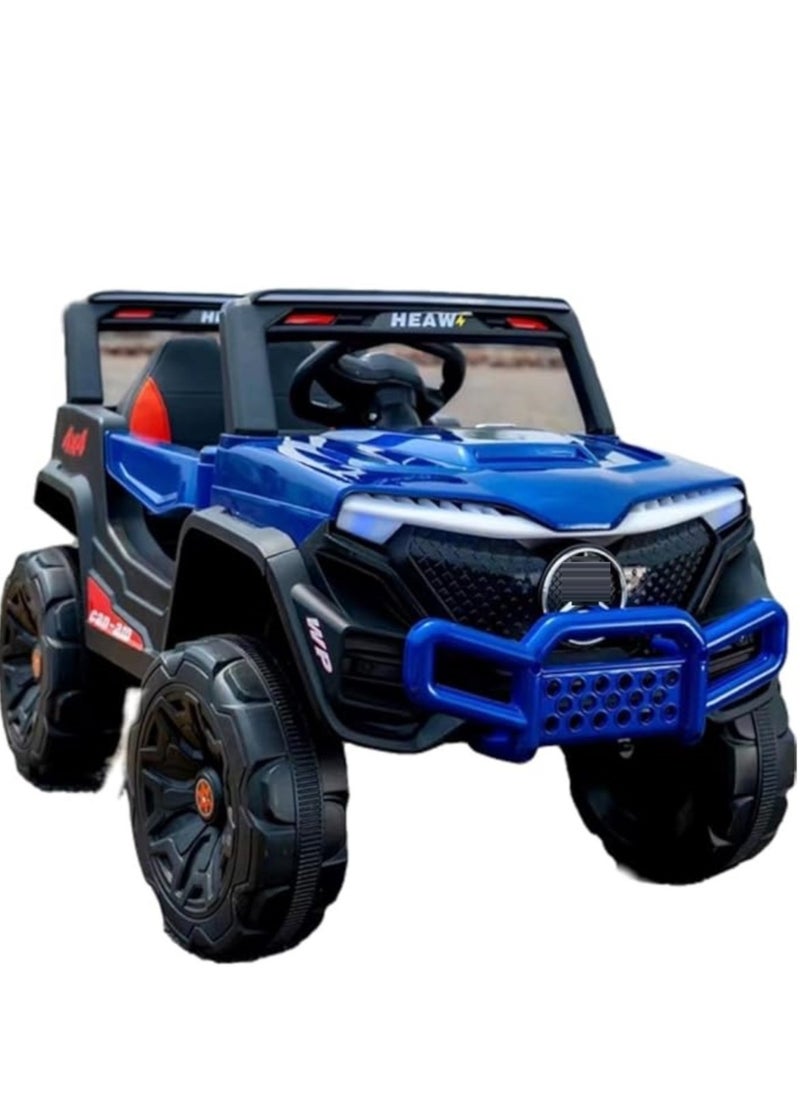 Kids Electric Vehicle Battery Powered Truck Car Toy Children's Electric Car with Remote Control Blue