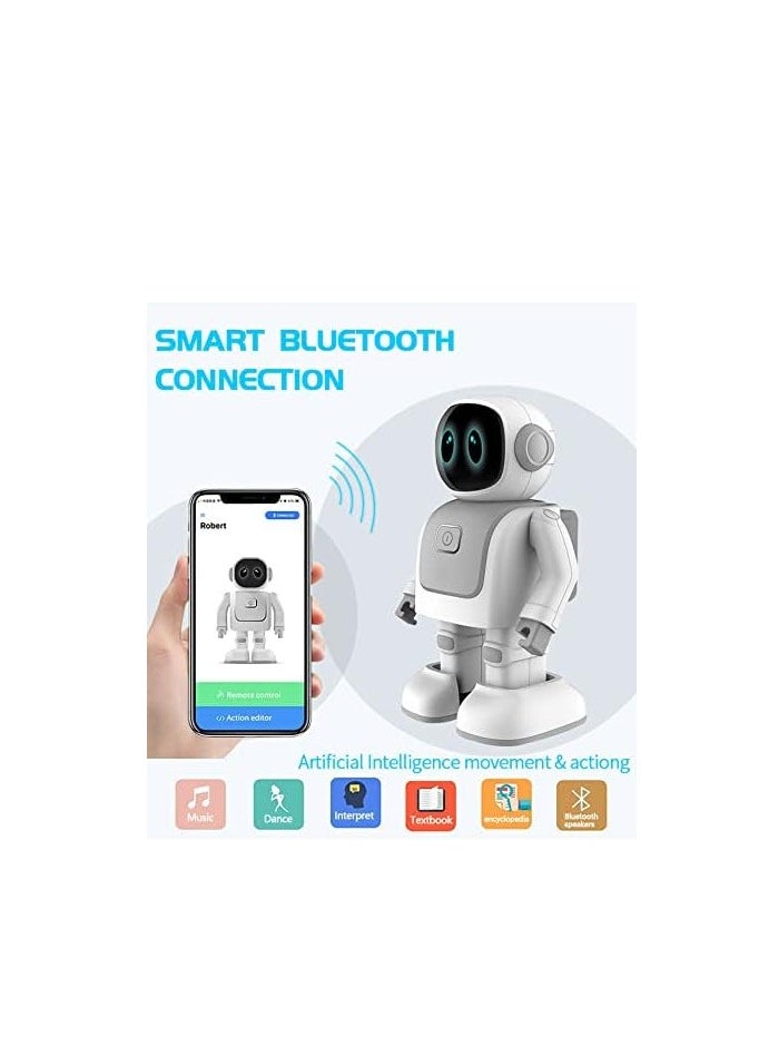 PICOCICI PROGRAM DANCE ROBERT APP CONTROLLED ROBOT AND BLUETOOTH SPEAKER WITH BUILTIN DANCING FEATURE WITH GESTURE MOVEMENTS, FUN TOY GADGET FOR KIDS REMOTE DANCING ROBOT