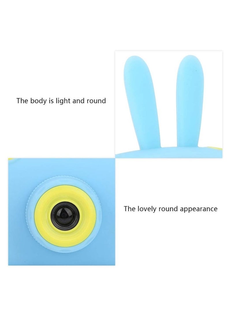 Cartoon Digital Camera, Baby Mini Camera, USB Charging Multi Photo Sticker Mode Lightweight for Friends for Travel(X500 Rabbit)