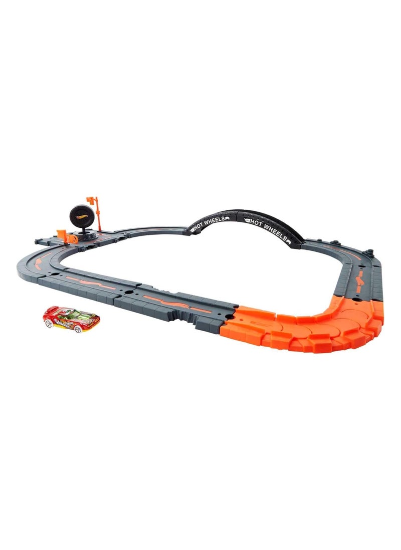 Hot Wheels City Track Pack, 10-Piece Set, With 1 Car