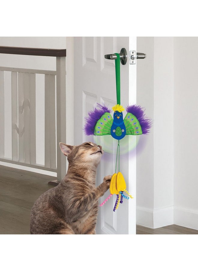 KONG Connects Peacock Interactive Cat Toy with Feathers and Catnip