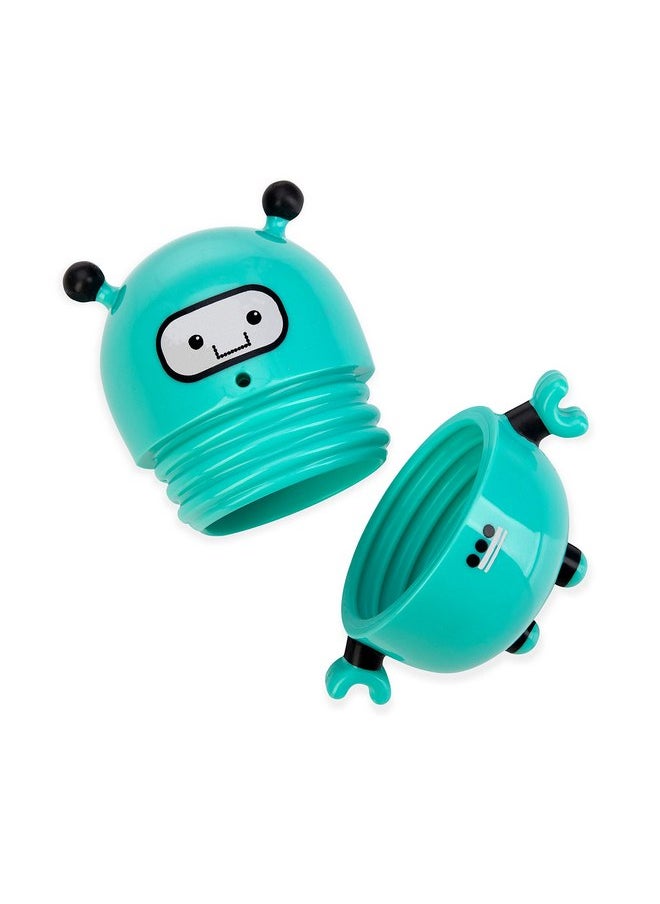 Nuby Silly Squirts Bath Toys, Easy to Clean Children's Toy, Robot and Penguin, 2 Count