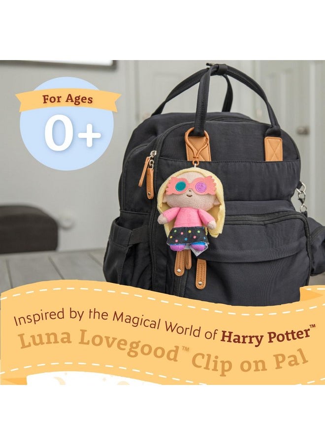 Harry Potter Luna Lovegood Plush Clip On Sensory Toys for Toddlers 1-3, Halloween Baby Toys & Learning Toys for Kids, Soft Plushie Baby Halloween Toys