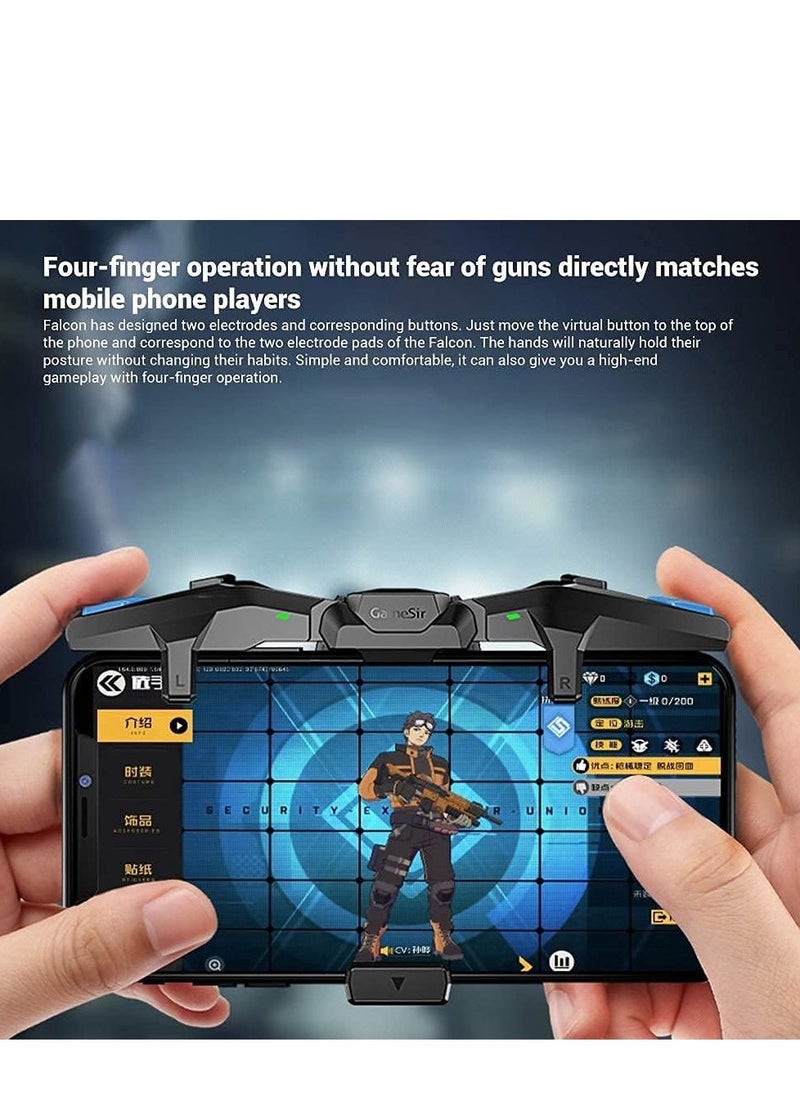 GameSir F4 Falcon Mobile Game Controller for iOS & Android – PUBG Gaming Accessories, Responsive Triggers, Ergonomic Grip, Enhanced Mobile Gaming Performance