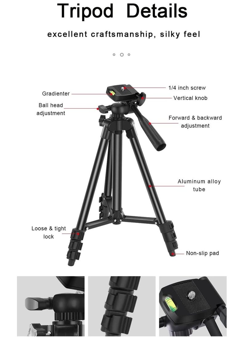 Vlogging YouTube Starter Kit - Complete Bundle for Content Creators, Includes Microphone, Tripod, LED Ring Light, Camera Accessories - Perfect for Beginners, High-Quality Video & Audio for YouTube Vlogs