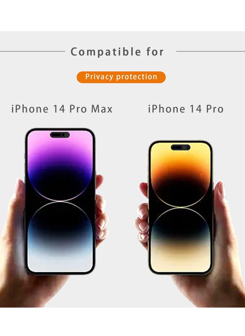 Camera Cover for iPhone 14 Pro Max 15 15 Plus 15 Pro Max, Privacy Protector for Front Camera, Secure Webcam Shield, 2 Pack Black