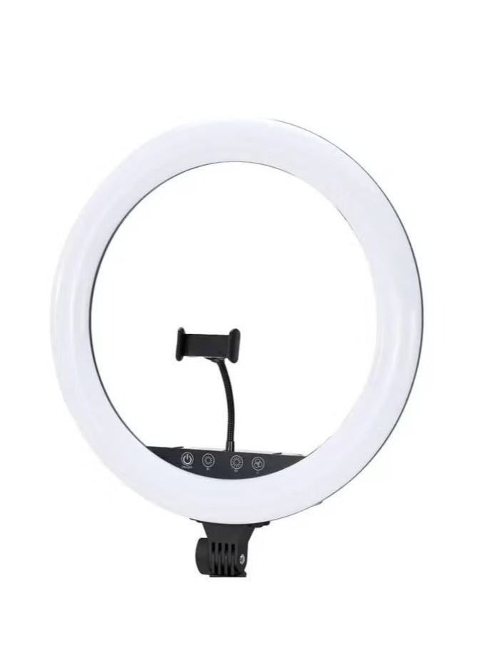 Title: RGB LED Soft Ring Light - MJ18 M45 Touch Control with 3 Phone Holder Clips & Remote (18