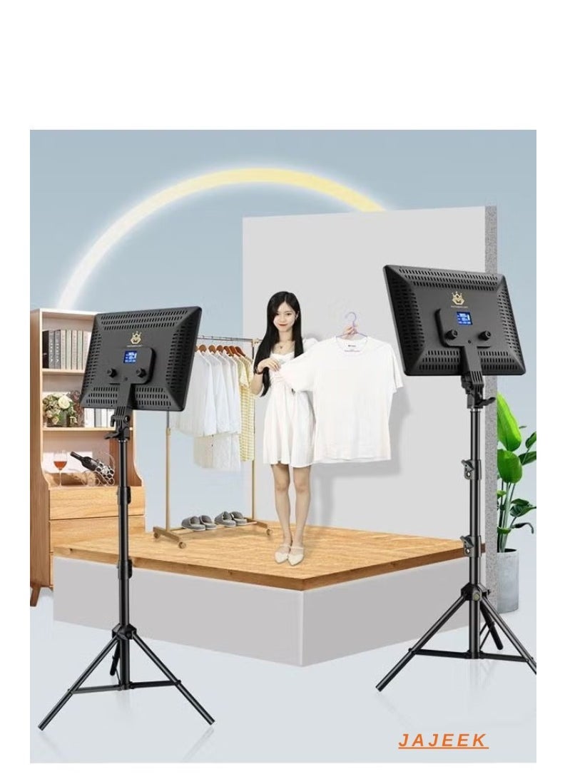 A111 Photography Light with Remote – Adjustable 3200-6000K LED Lighting for Studio & Video Photography, Dimmable with Stand, Remote Control for Precise Lighting Control, Perfect for Portraits, Product Photography, and Content Creation