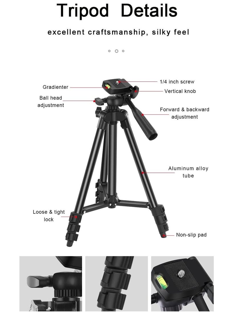 Vlogging YouTube Starter Kit – Complete Package with HD Camera, Microphone, Tripod, LED Ring Light, and Accessories for Beginner Content Creators, Vloggers, Streamers