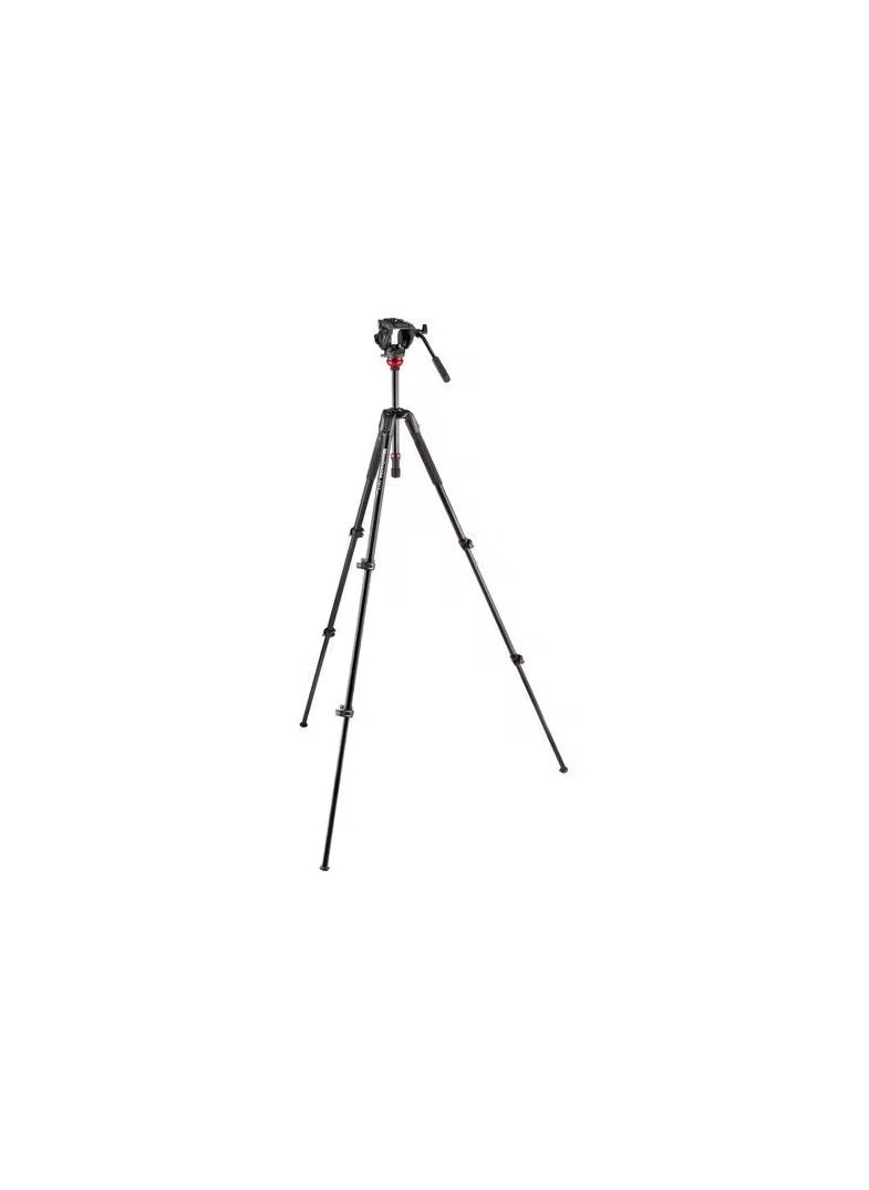 500 Fluid Video Head with 190X Video Aluminum Tripod & Leveling Column Kit -MVK500190XV