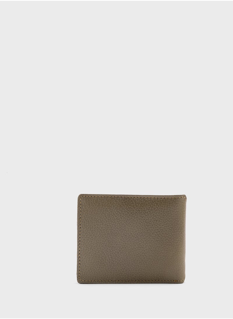 Genuine Leather Casual Bi-Fold Wallet