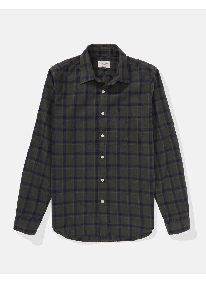 AE Plaid Slim Fit Everyday Button-Up Shirt