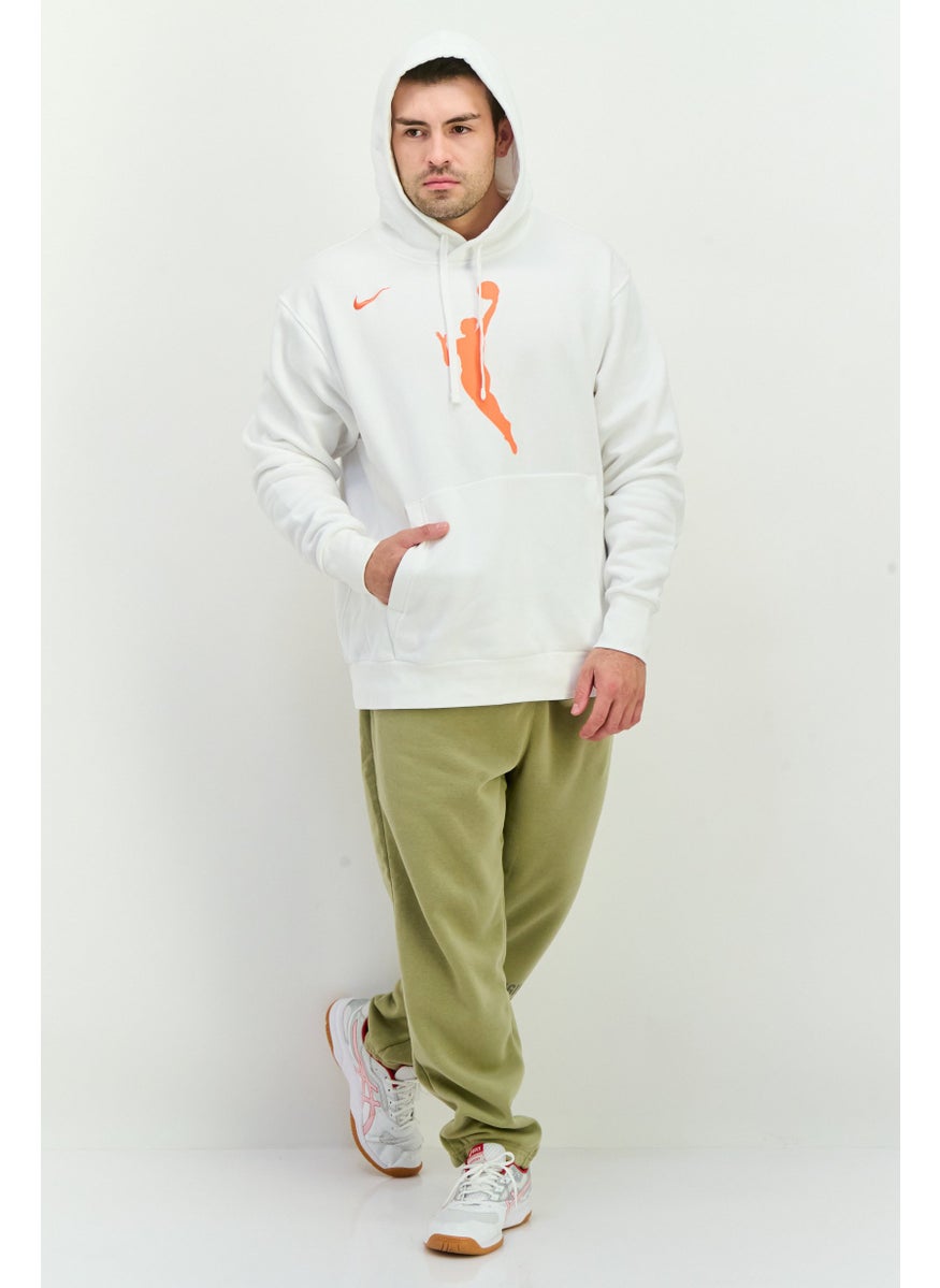 Men Sportswear Fit Long Sleeves Outdoor Sweatshirt, White