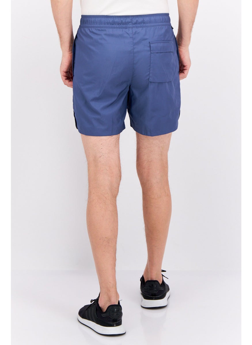 Men Standard Fit Outdoor Shorts, Slate Blue