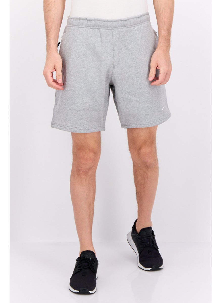 Men Sportswear Fit Outdoor Shorts, Heather Grey