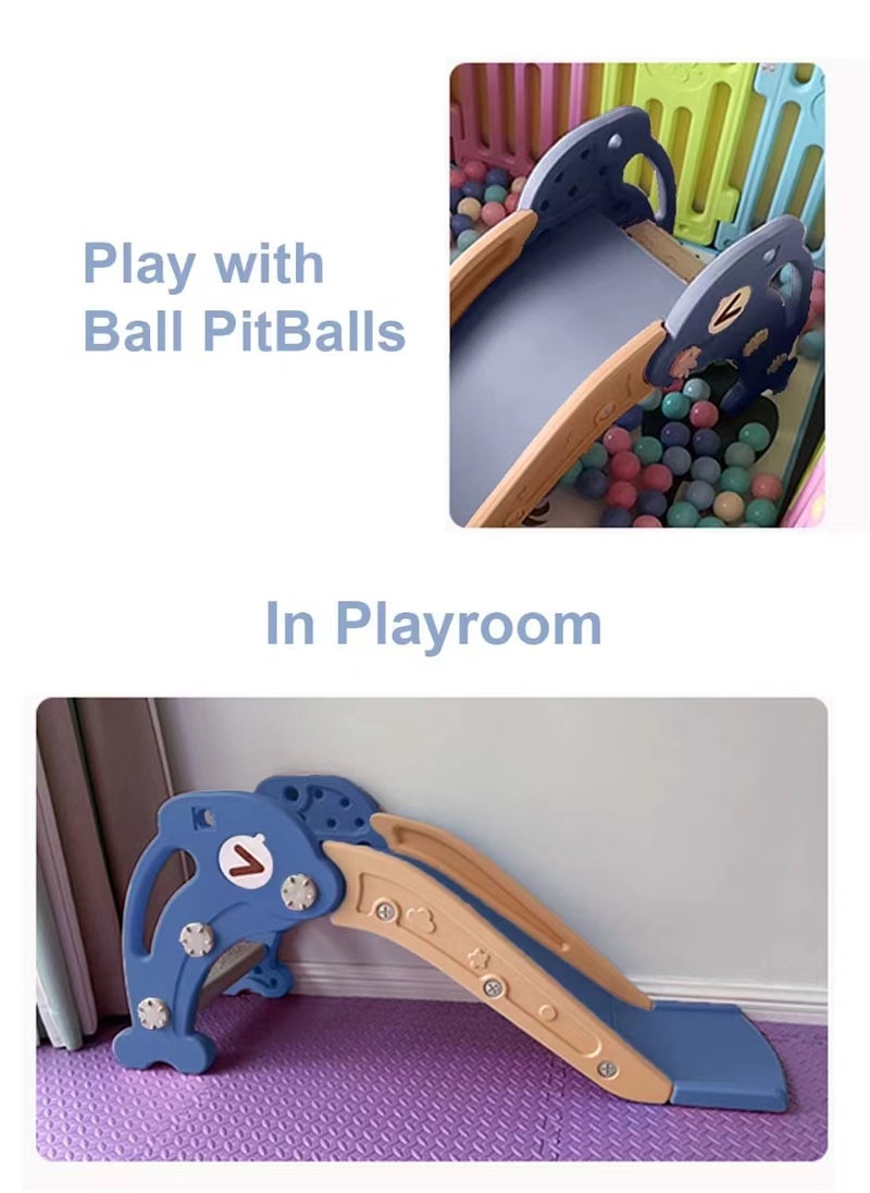 Children's Slide Indoor Household Small Kids Slide for Toddlers Indoor Freestanding Slide Easy Assemble Children Climber Playset Toy Climber Freestanding Toddler Slide