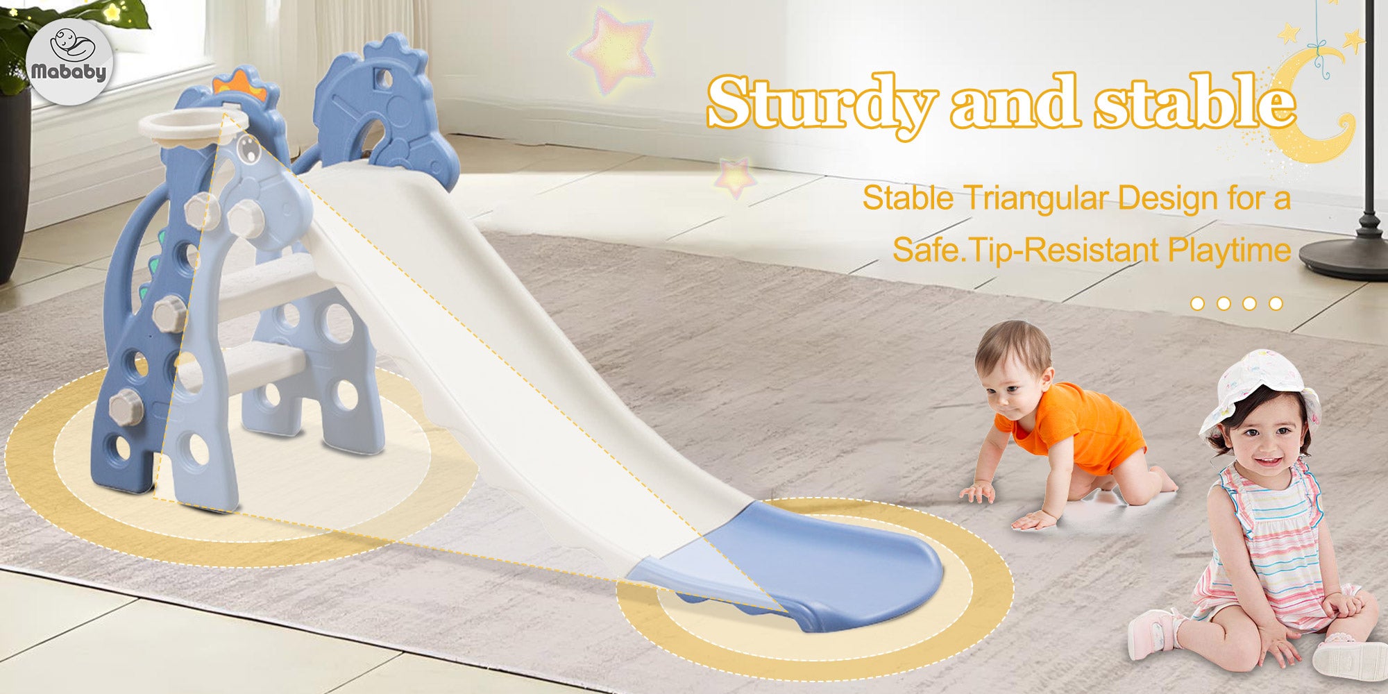 Kids folding slide Indoor Household Small Kids Slide for Toddlers baby multifunctional climbing slide combination game home indoor and outdoor Toddler Slide Basketball Hoop