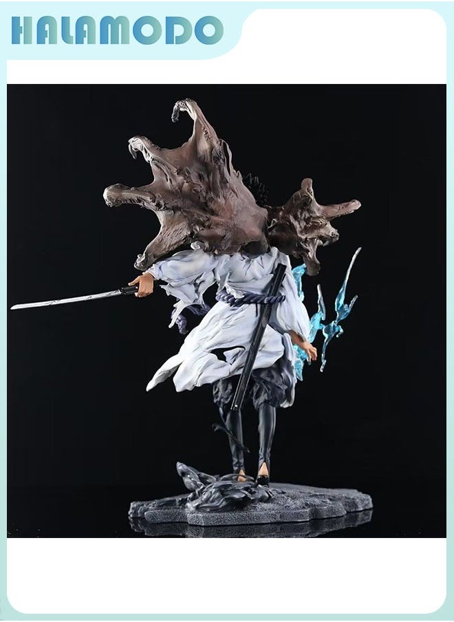 Naruto Iron Curtain Sasuke Sporting Intricate Designs, Anime Collectible Figurine, Decoration and Gift Treasure