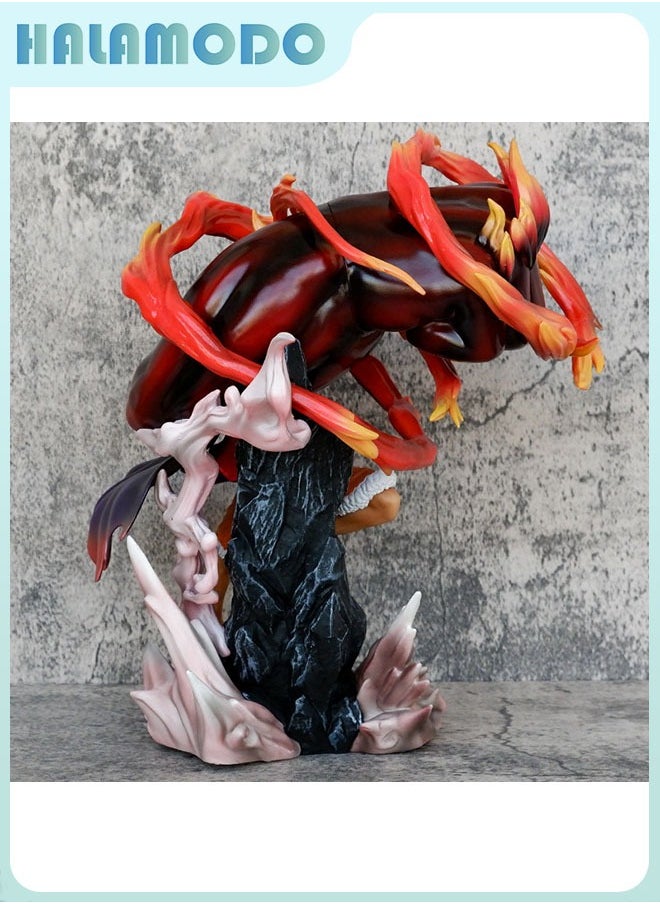 One Piece Luffy Gear Fourth in Onigashima Inferno Figure - Anime Merchandise Model Ornament, Birthday Gift, 29cm