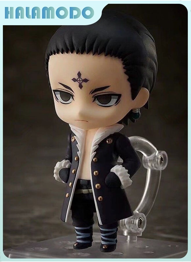 Hunter x Hunter 10cm Q - version Kuroro Lovable Doll with Interchangeable Faces and Movable Joints for Desk Decoration