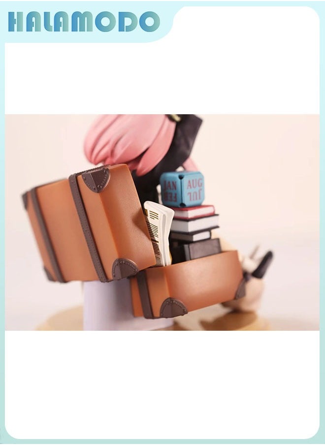Spy x Family,16 cm Adorable One Piece Prize Sitting Anya Figure, Fashionable Anime Handmade Model, Ornament and Present