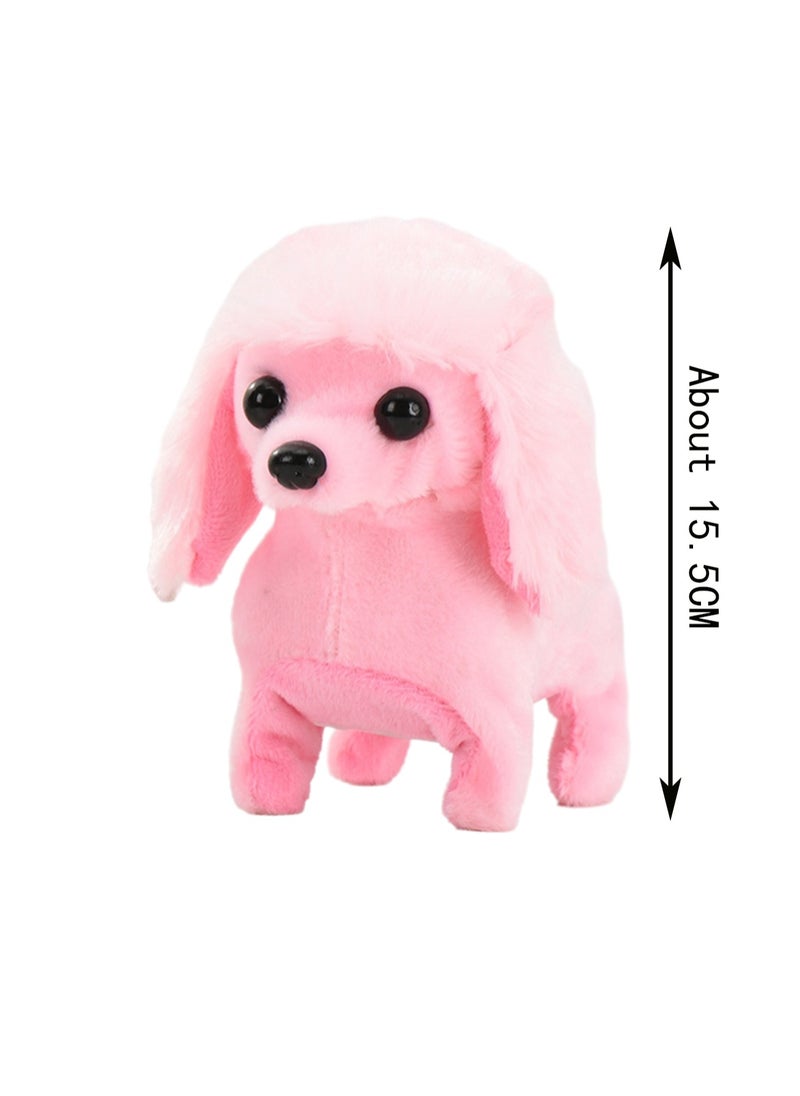 Pink Poodle Electronic Plush Stuffed Animal Interactive Puppy Touch Control, Electronic Dog Pet, Robot Toy, Animated Toy Dog For Kids Baby