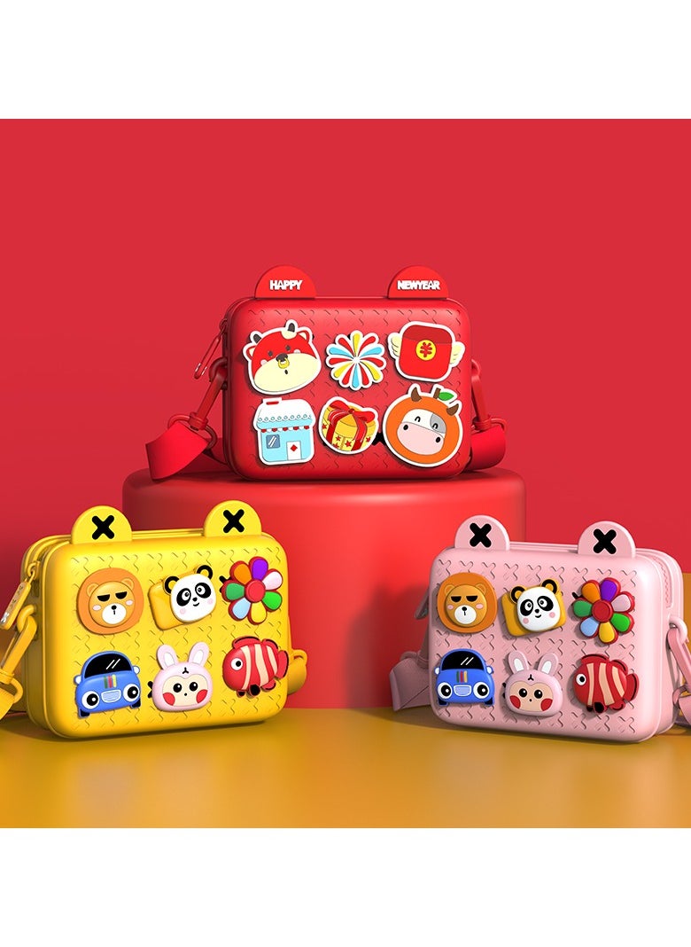 Kids School Bag Waterproof Customized Color and Shape Backpack EVA Backpack Toddler Bags with 6 Cute Decors Kitbag