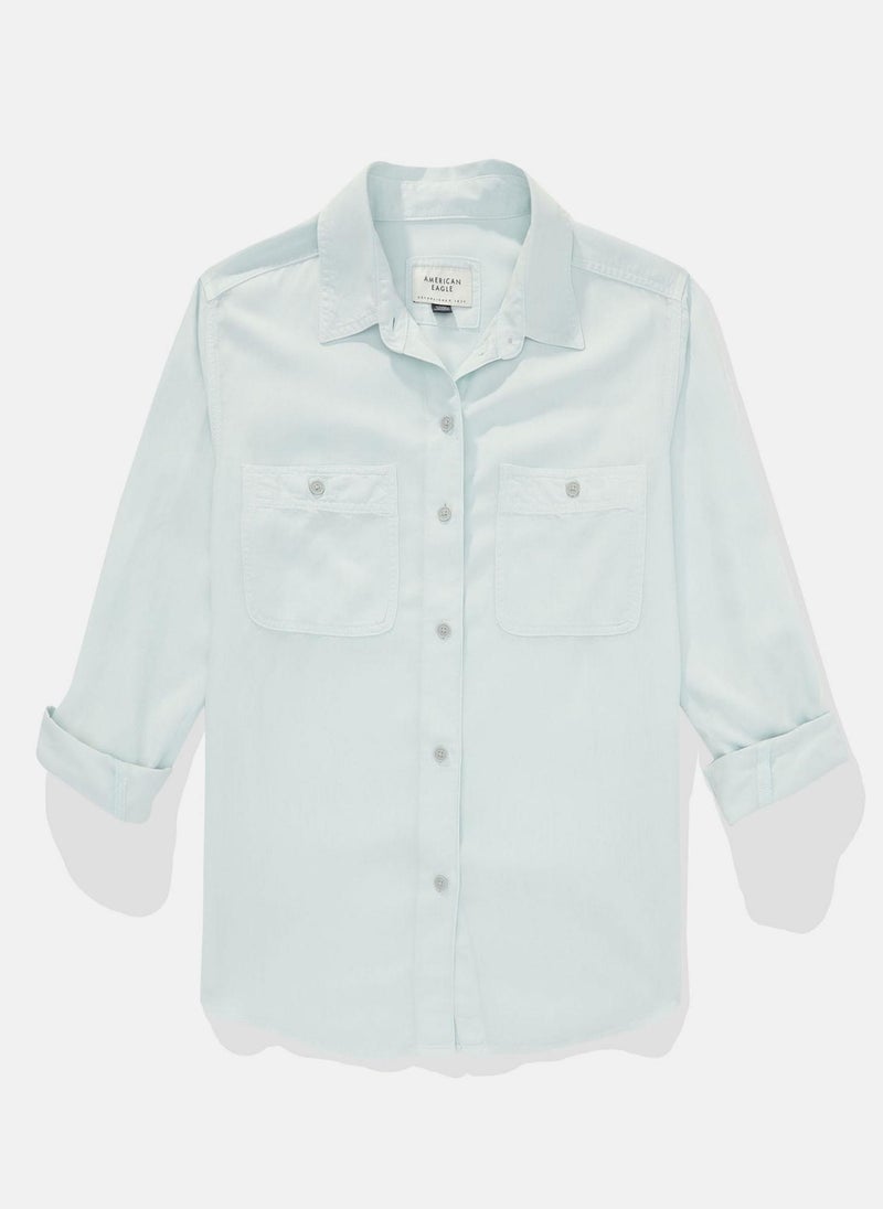 Long-Sleeve Button-Up Shirt