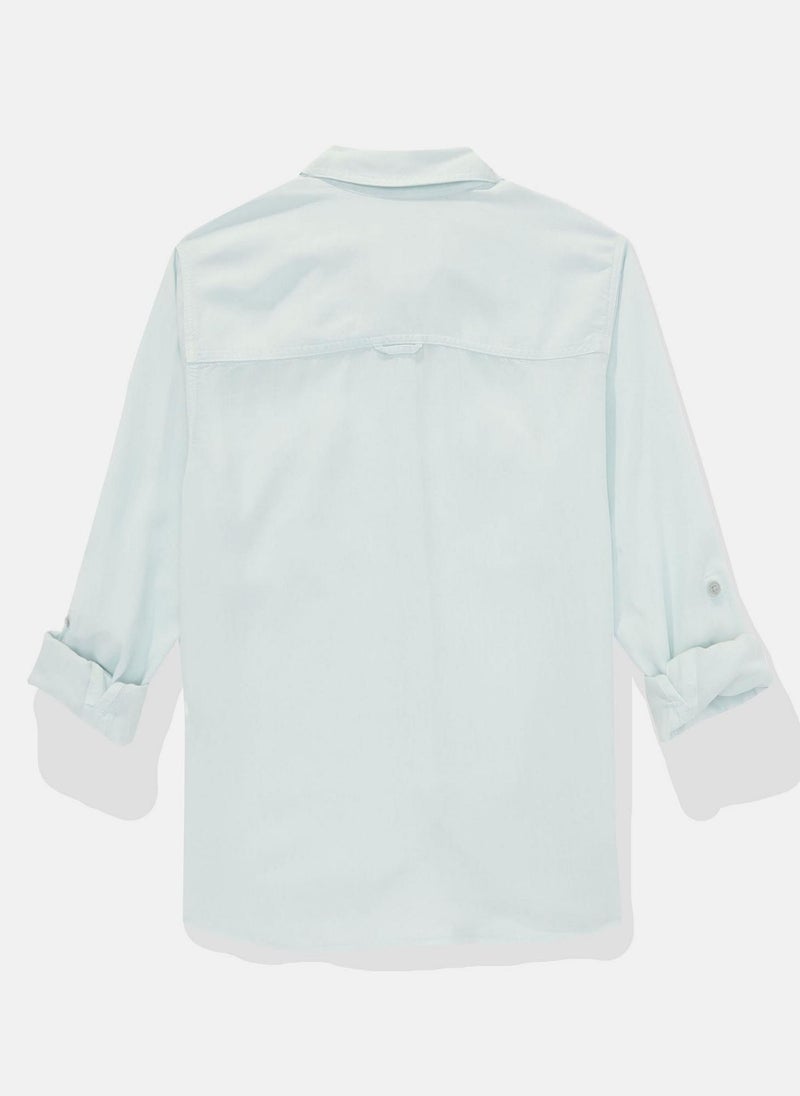 Long-Sleeve Button-Up Shirt