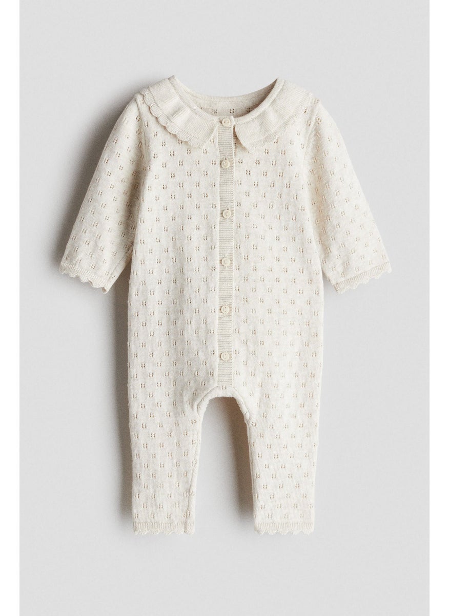 Cotton-Knit Romper Suit